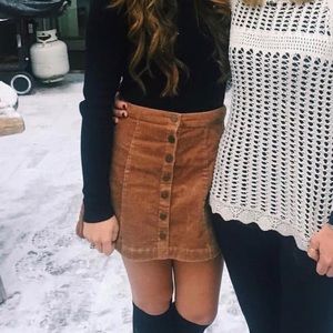 Forever 21 brown corduroy skirt